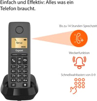 Gigaset Pure 120 vezeték nélküli telefon hívásszűrővel és ECO DECT antracit 4