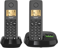 Bezdrôtový telefón Gigaset Pure 120A Duo, sada 2 kusov – so záznamníkom – ECO DECT – ochrana proti hovorom – podsvietený displej – antracitová čierna 1