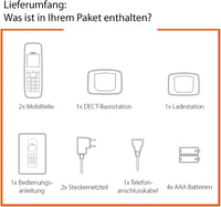Bezdrôtový telefón Gigaset Pure 120A Duo, sada 2 kusov – so záznamníkom – ECO DECT – ochrana proti hovorom – podsvietený displej – antracitová čierna 6