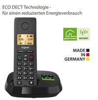 Súprava bezdrôtových telefónov Gigaset Pure 220A Trio DECT – 3 slúchadlá so záznamníkom, blokovaním hovorov a hlasitým odposluchom – 80 kontaktov – antracitová čierna 5