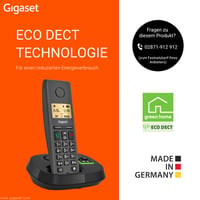 Bezdrôtový DECT telefón Gigaset Pure 220A so záznamníkom, tlačidlom na blokovanie hovorov a handsfree, 80 kontaktov, antracitová čierna 5