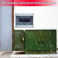 Gigtoop IP65 Vízálló Felületre Szerelhető Elosztódoboz 8 Modulos Kültéri Biztosítékdoboz 5