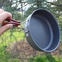 Tigaie de camping Giilayky, portabilă, antiaderentă, pentru gătit în aer liber, picnic, drumeții și camping 4