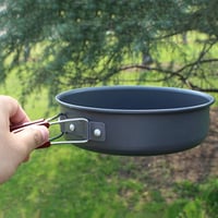 Tigaie de camping Giilayky, portabilă, antiaderentă, pentru gătit în aer liber, picnic, drumeții și camping 5