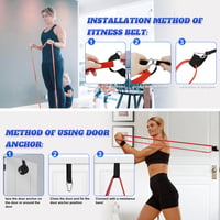 Sada odporových gúm Giiyr Fitness s 5 úrovňami (5 – 125 lbs), 5 ks cvičebných pásov pre mužov a ženy, na jogu, pilates, pomoc pri zhyboch, silový tréning 6