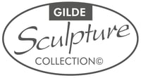 GILDE Francis Couple skulptura para koji se ljubi na koljenima - krem bijela, visina 42 cm 5