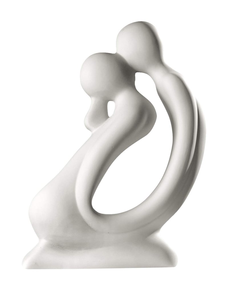 GILDE Francis Couple skulptura para koji se ljubi na koljenima - krem bijela, visina 42 cm