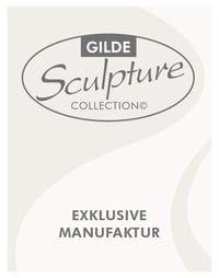 GILDE Francis Couple skulptura para koji se ljubi na koljenima - krem bijela, visina 42 cm 3