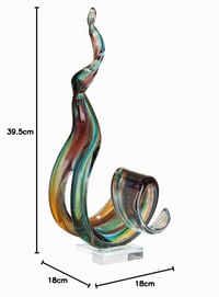 Sklenená socha GILDE GLAS Art Marea – ručne vyrobená dekoračná figúrka, výška 38 cm 3