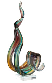 Sklenená socha GILDE GLAS Art Marea – ručne vyrobená dekoračná figúrka, výška 38 cm 1