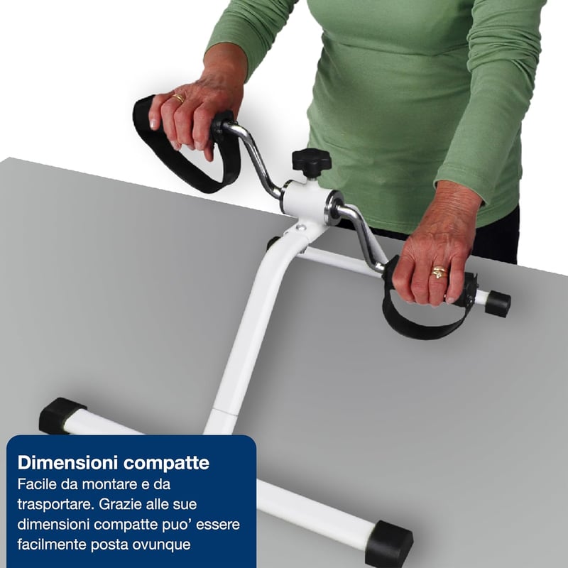 GIMA Basic pedálozógép otthoni fizioterápiához, mini fitness bike kar- és lábedzéshez