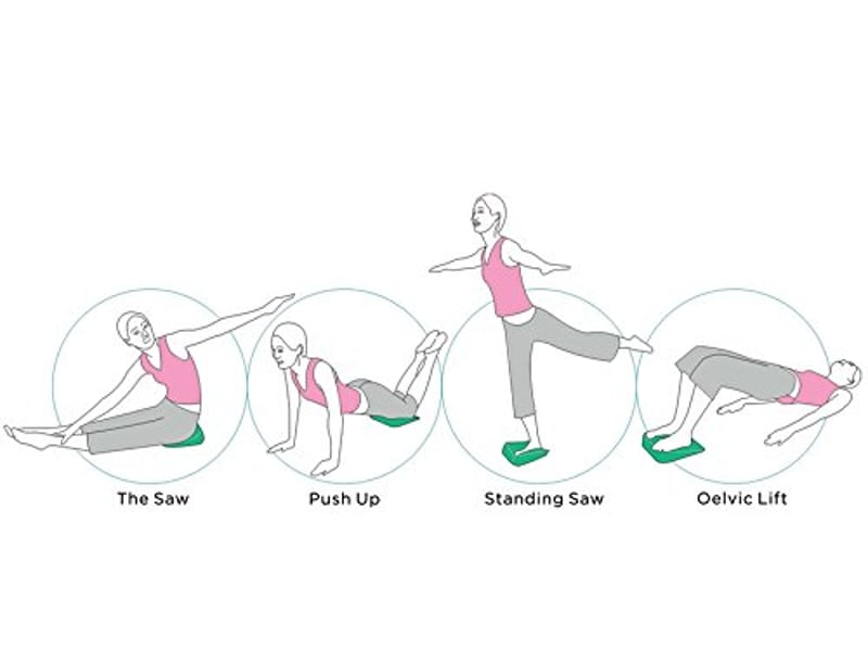GIMA Ékpárna Egyensúly Párna Felfújható Hátmegfelelő Ergonomikus Ülés Pilates