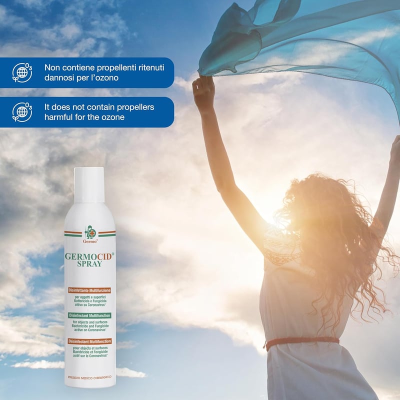 GIMA Germocid Fertőtlenítő Spray 400 ml Antibakteriális Felülettisztító