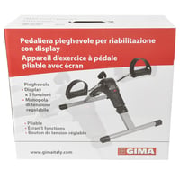 GIMA Összecsukható pedálozógép kijelzővel, otthoni fizioterápia, fitness mini kerékpár 8