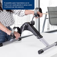 GIMA Összecsukható pedálozógép kijelzővel, otthoni fizioterápia, fitness mini kerékpár 5