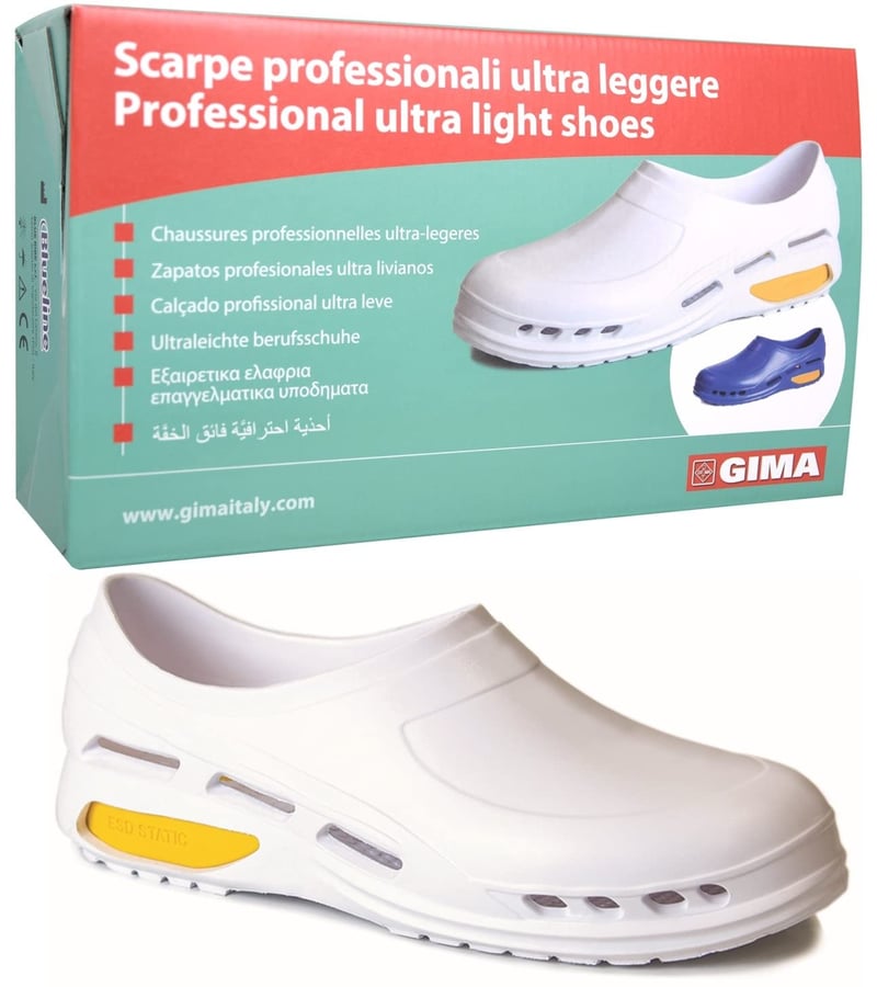 GIMA Professzionális Ultralight Munkacipő 38-as Fehér EN Biztonsági Tanúsítvánnyal