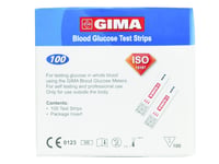 GIMA vércukorszint mérőcsík 100db - glükóz tesztcsík GIMA vérglükóz mérőhöz 2