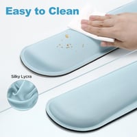 Suport ergonomic pentru încheietura mâinii Gimars pentru tastatură și mouse pad, cu pernă din gel și spumă cu memorie, pentru ameliorarea durerii în timpul tastării, ideal pentru birou și gaming, bleu 5