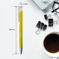 Set 20 Pixuri Metalice GIMEI | Calitate Premium, Cerneală Albastră, Scriere Ușoară și Fină | Design Metalic Elegant 4