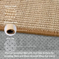 GingerUPer Macska Kaparópad Sisal Szőnyeg 300x400mm Bútor Védelem 2