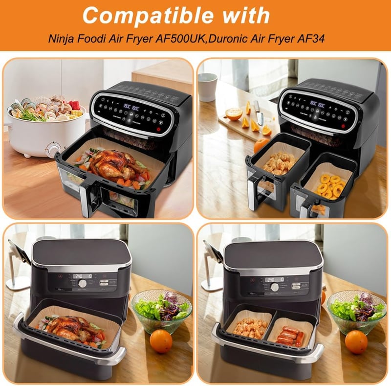 GINOYA Sütőpapír Ninja Foodi Cecotec Cosori Airfryer 150db Akcessória