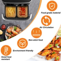 GINOYA Sütőpapír Ninja Foodi Cecotec Cosori Airfryer 150db Akcessória 6