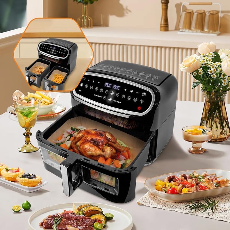 GINOYA Sütőpapír Ninja Foodi Cecotec Cosori Airfryer 150db Akcessória