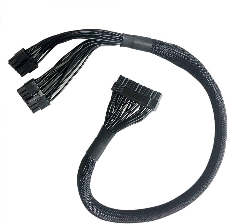 GinTai 14+10 pin – 24 pin ATX tápkábel Corsair RM550–RM1000 tápegységhez