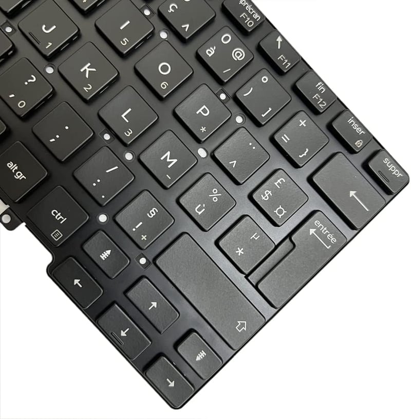 Gintai AZERTY Francia Billentyűzet Dell Latitude 7400 7410 5400 5410 Háttérvilágítás