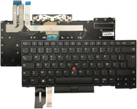 Gintai AZERTY Francia Billentyűzet Lenovo ThinkPad L380 L390 E480 T480S E490 L490 T495 5