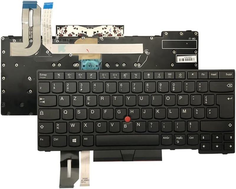 Gintai AZERTY Francia Billentyűzet Lenovo ThinkPad L380 L390 E480 T480S E490 L490 T495