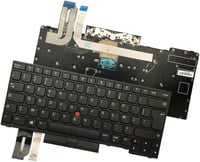 Gintai AZERTY Francia Billentyűzet Lenovo ThinkPad L380 L390 E480 T480S E490 L490 T495 2