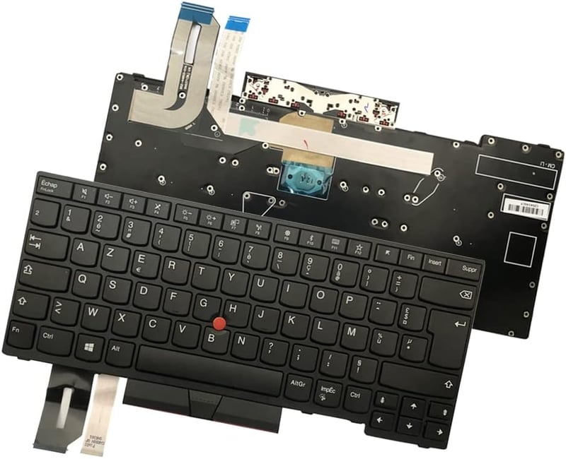 Gintai AZERTY Francia Billentyűzet Lenovo ThinkPad L380 L390 E480 T480S E490 L490 T495