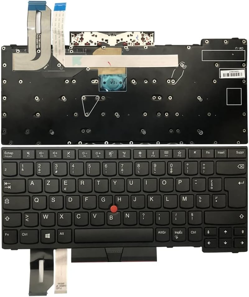 Gintai AZERTY Francia Billentyűzet Lenovo ThinkPad L380 L390 E480 T480S E490 L490 T495