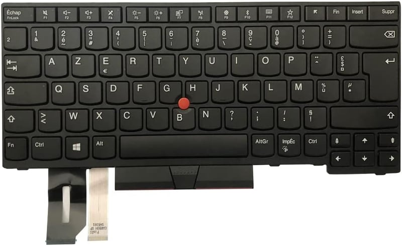 Gintai AZERTY Francia Billentyűzet Lenovo ThinkPad L380 L390 E480 T480S E490 L490 T495