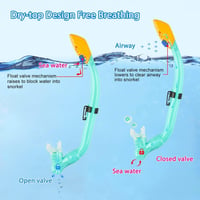 Gintenco Gyerek Snorkel Szett Panoráma Maszk Száraz Snorkelcsővel Anti-Fog 5