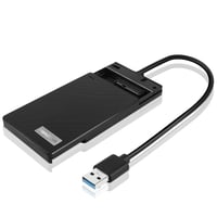 GINTOOYUN 2,5" Externý box pre HDD/SSD - USB 3.0 Super rýchly SATA III kryt pre pevný disk pre notebook a PC, s LED displejom, čierny 1
