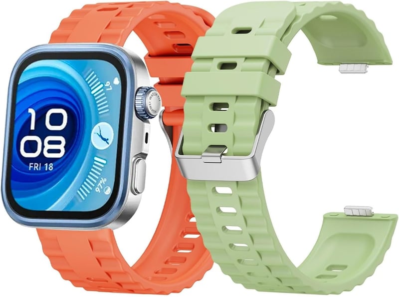 GIOPUEY Huawei Watch Fit 4/Fit 4 Pro/Fit 3 szilikon szíj lila, lélegző, kopásálló