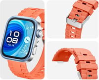 GIOPUEY Huawei Watch Fit 4/Fit 4 Pro/Fit 3 szilikon szíj lila, lélegző, kopásálló 4