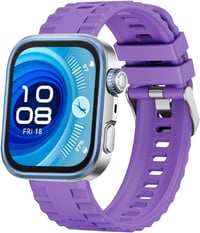 GIOPUEY Huawei Watch Fit 4/Fit 4 Pro/Fit 3 szilikon szíj lila, lélegző, kopásálló 1