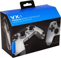 Gioteck VX4 Titanium vezetékes kontroller PS4 és PC játékvezérlő 3,5 mm audio csatlakozó gyors tüzelés ergonomikus kialakítás VX4PS445MU 3