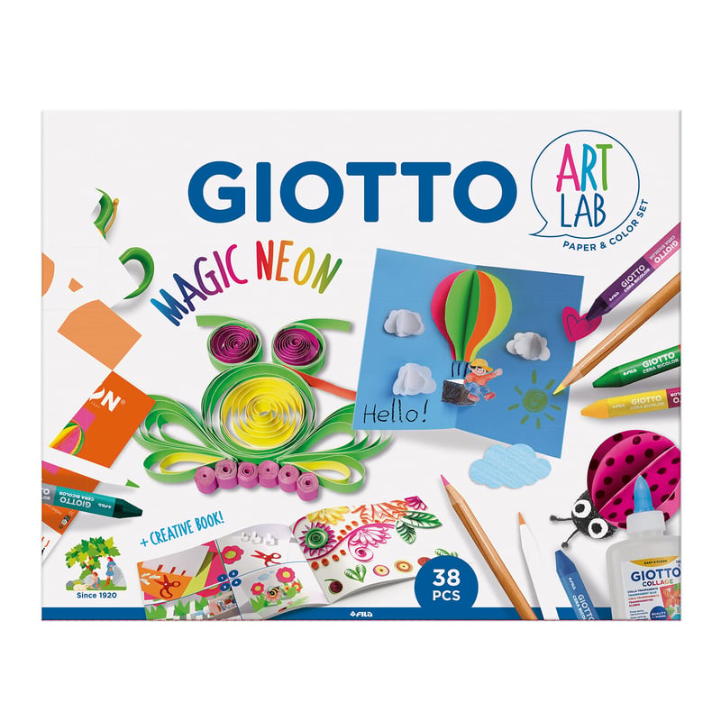 GIOTTO Art Lab Magic Neon kreatívna súprava - 38-dielna