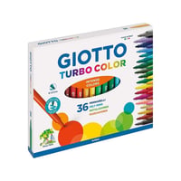 Súprava fixiek Giotto Turbo Color, 36 ks, tenký hrot 2,8 mm, intenzívne farby, viacfarebné 2