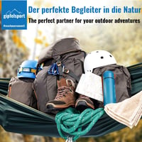 Hamac Ultralight gipfelsport cu frânghii albastre – Hamac ușor pentru camping și drumeții 6