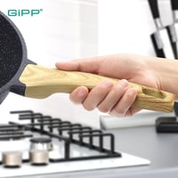 GiPP 28 cm-es wok serpenyő magas peremmel, kerámia bevonattal, fedővel, 4,3 L 8