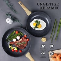 GiPP Granite Serpenyő Fedővel 28cm Indukciós Tapadásmentes Szürke 7
