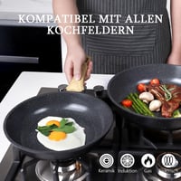 GiPP Granite Serpenyő Fedővel 28cm Indukciós Tapadásmentes Szürke 8