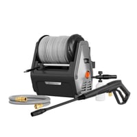 Nástenný vysokotlakový čistič Giraffe Tools Big Pump 2v1, 1800W, 2400 PSI, s 30m hadicou – sivý 1