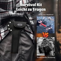 GIRIAITUS 18-in-1 Multifunkciós Szerszám - Rozsdamentes Acél Túlélő Készlet Kalapáccsal, Kempinghez, Túrázáshoz, Vészhelyzetekre 5