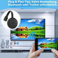 Girihe Chromecast TV Dongle 3 v 1 HDMI Miracast WiFi 2.4/5G Dual Band Airplay DLNA kompatibilný s Android iOS Windows Mac čierny 4K UHD 7